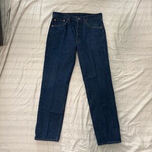 Vintage 1995 Levi’s 501 Made in USA Indigo Denim Jeans Size 32x30